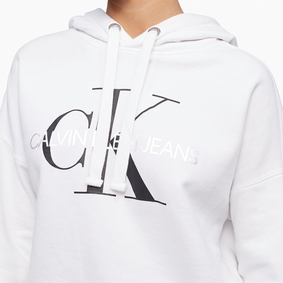 Calvin Klein White Hoodie - Picture 1 of 4